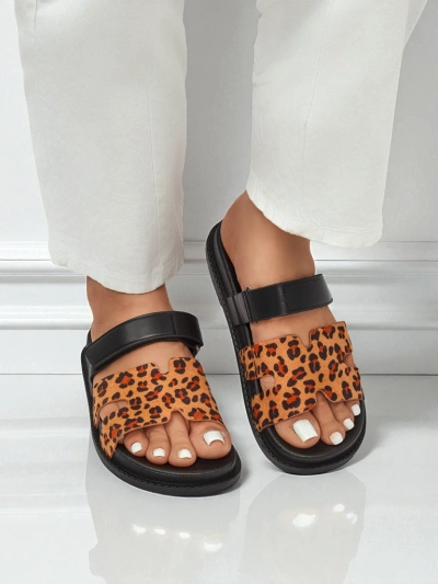 Royalfashion Damen-Pantoletten aus Ökoleder FlexiComfi