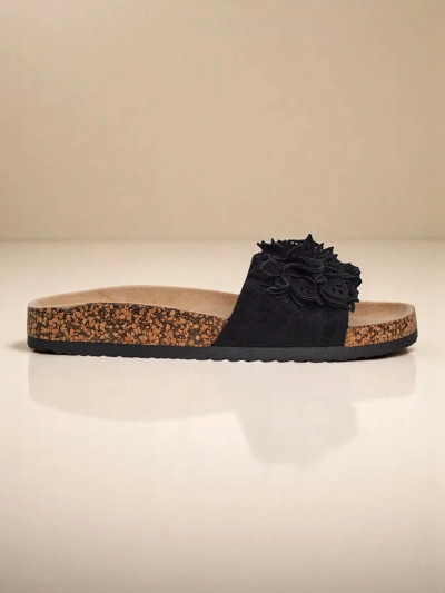 Royalfashion Damenslides mit floralen Akzenten Occes