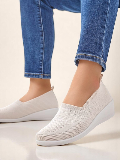 Royalfashion Damen-Loafer auf niedrigem Keil Epoles