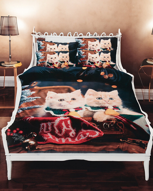 Комплект постільної білизни Royalfashion Christmas 160x200 3-PART