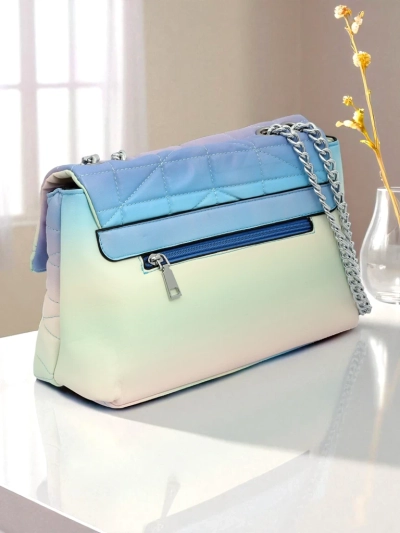 Royalfashion Kleine Damenhandtasche aus ombrefarbenem Öko-Leder Sophie Rose