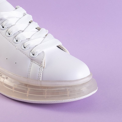 Weiße Sportschuhe mit schwarzem Garcia-Einsatz - Schuhe