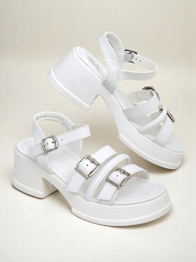 Royalfashion Damensandalen mit niedrigem Blockabsatz Otteze