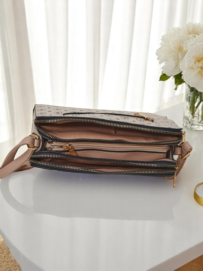 Royalfashion Kleine Handtasche aus Ökoleder mit Print Viva Linea