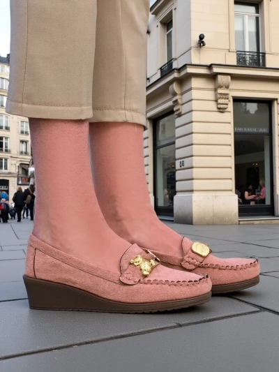 Royalfashion Жіночі мокасини на низькому каблуці Mollan