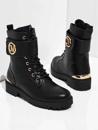 Damen Worker Boots mit Verzierungen Lorice