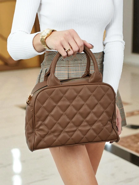 Kleine Damenhandtasche aus Öko-Leder Laretta