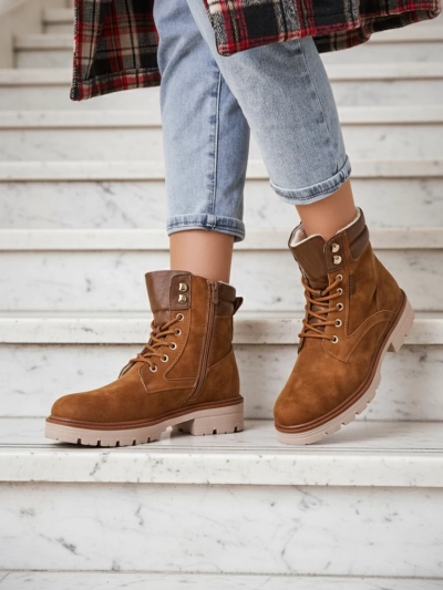 Royalfashion Damenstiefel Arbeiter Fiemo