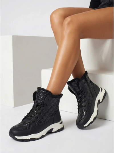 Gesteppte Damenstiefel im Schneestiefel-Stil Rimea