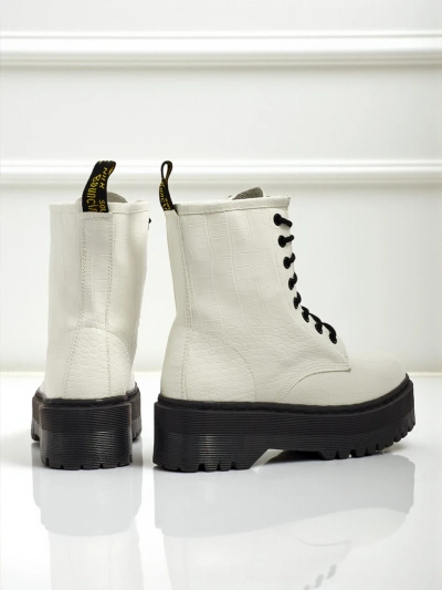 Damen Worker Boots mit Prägung Arvessa