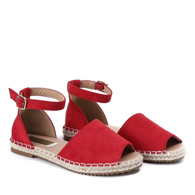 Rote Espadrilles mit Royal-Schnitt - Schuhe