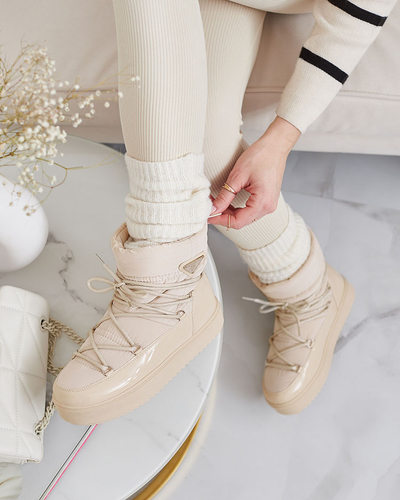 Жіночі снігоступи Royalfashion Beige Galebda