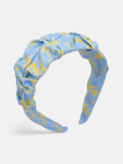 Royalfashion Пов'язка для волосся зі зморщуванням і принтом