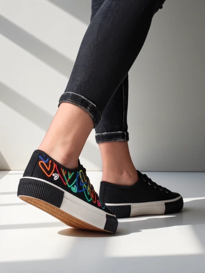 Royalfashion Damen Sneakers mit Druck Sercess
