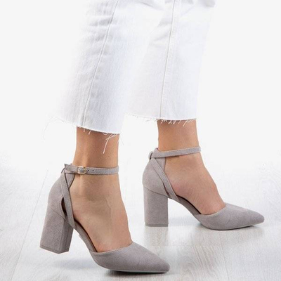 Graue Pumps auf einem höheren Pfosten Party Time - Footwear 1