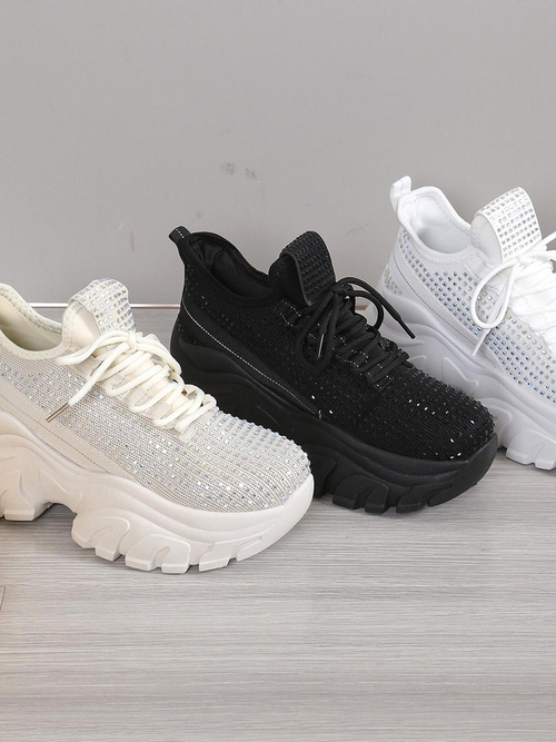 Royalfashion Жіночі спортивні кросівки з стразами Blysco