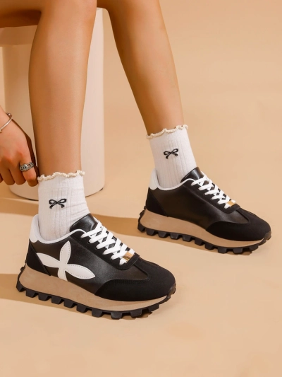 Royalfashion Damen Sportsneakers auf einer dickeren Sohle Aloqa