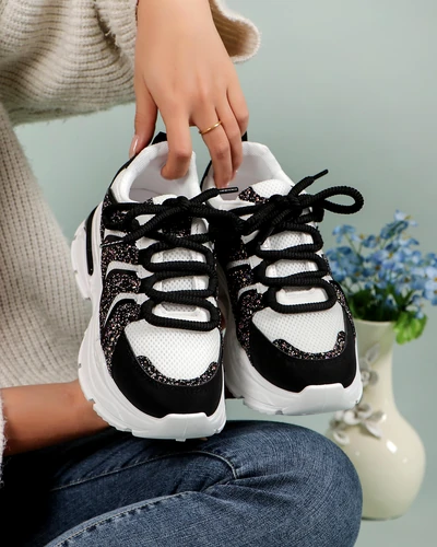 Royalfashion Damen Sportliche Plateau Sneakers Angello