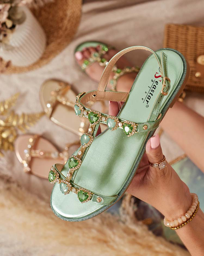 Royalfashion Damen Selina Zirkonia Sandalen