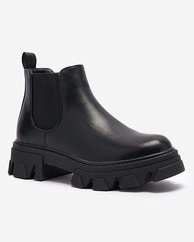 Damenstiefel zum Hineinschlüpfen in Schwarz Inilco- Footwear