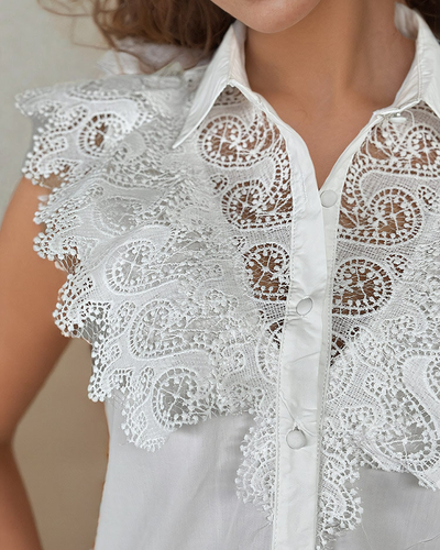 Royalfashion Damen-Spitzenhemd