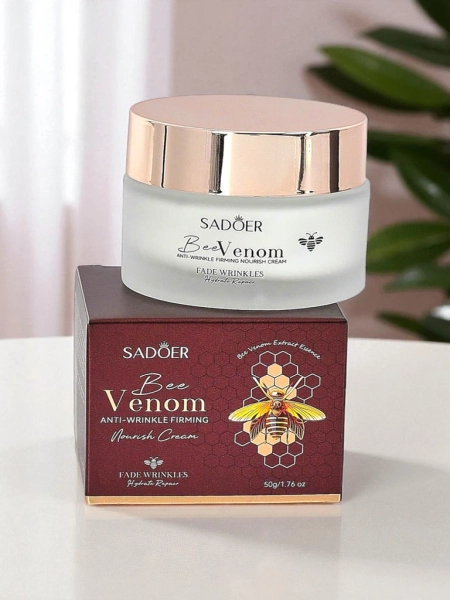Sadoer Venusta BeeVenom Feuchtigkeitsspendende Anti-Falten-Creme 50g für jeden Hauttyp