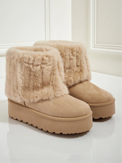 Чоботи a'la снігоходи жіночі з хутром Irelle