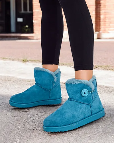 Royalfashion Damen Kurzstiefel a'la Schneestiefel Malla