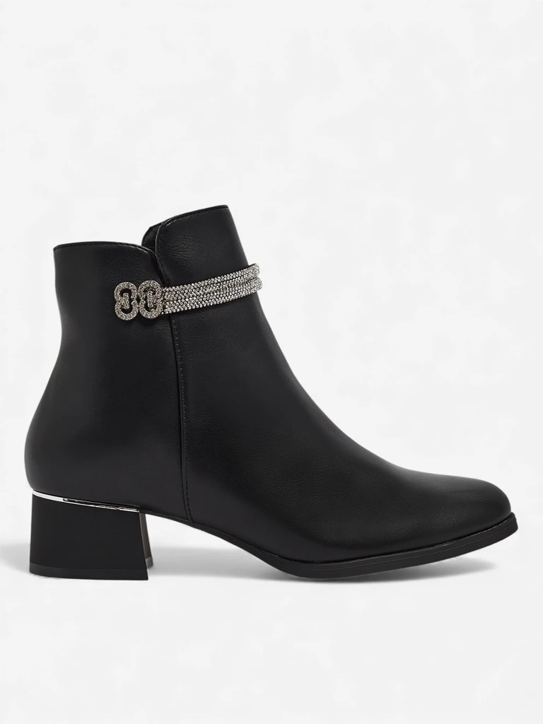 Damen Stiefeletten mit Zirkonia Qurette