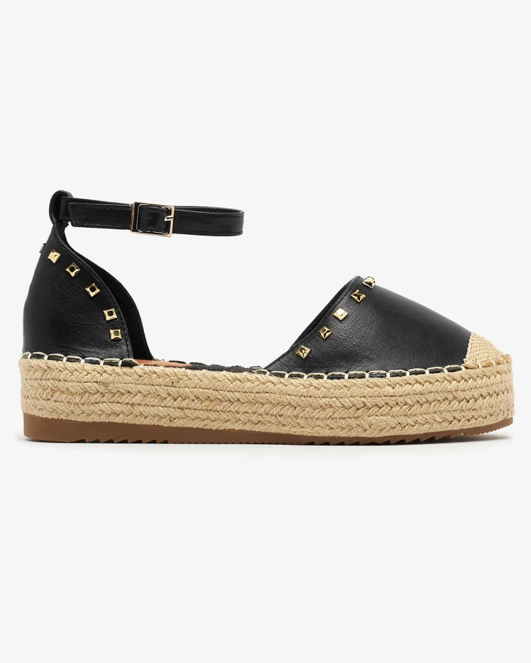Royalfashion Schwarz Damen Espadrilles Seffc