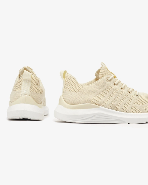 Кремові жіночі тканинні спортивні кросівки Bofia - Взуття