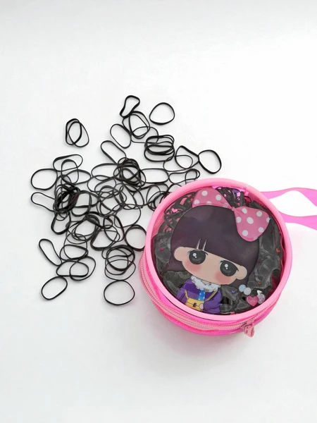 Royalfashion Mehrfarbige Silikon-Haargummis in dekorativer Verpackung