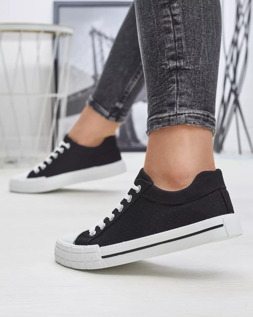 Черні жіночі кросівки, тип Sols - Взуття