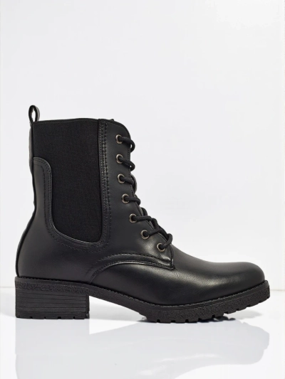 Öko-Leder Schnürstiefeletten Damen Oslynne