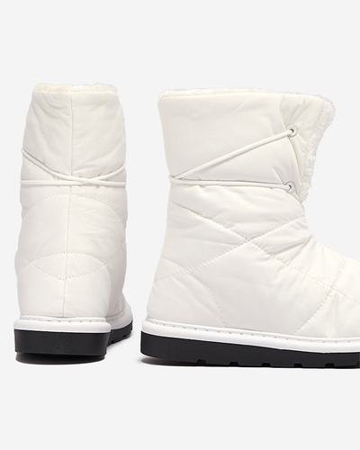 Weiße Damenschuhe a'la Schneestiefel Amirfu- Footwear