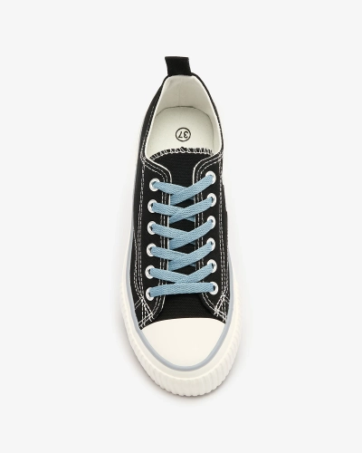 Schwarze Damen-Sneakers zum Schnüren Tasabba- Footwear