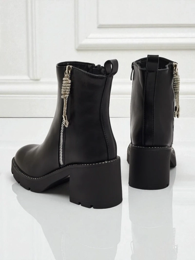 Damen Stiefeletten mit Blockabsatz Ashen Life