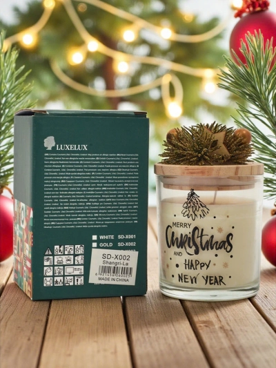 Weihnachtsduftkerze Frohe Weihnachten Gutes Neues Jahr