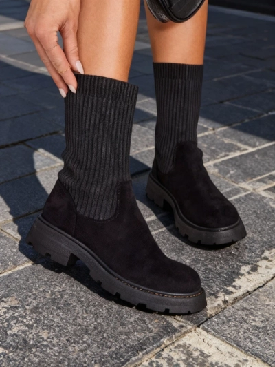 Royalfashion Damen Slip-On Stiefel Derette