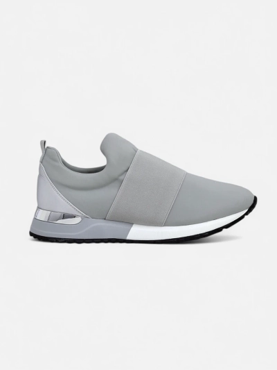 Damen Selene Grigio Sneakers flache Sohle taubengrau modischer Stil
