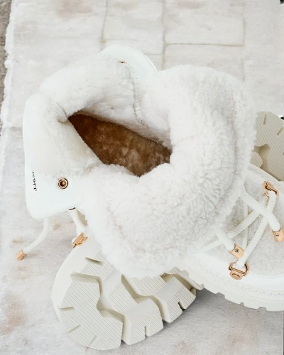 Royalfashion Lozin Damen-Schneestiefel zum Schnüren