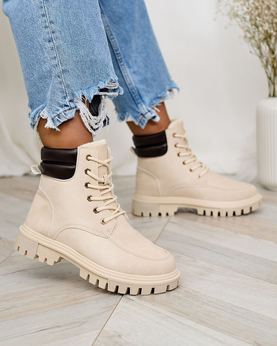 Royalfashion Beige Damen Trapper Saramellia