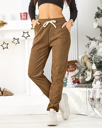 Royalfashion Теплі жіночі штани великих розмірів