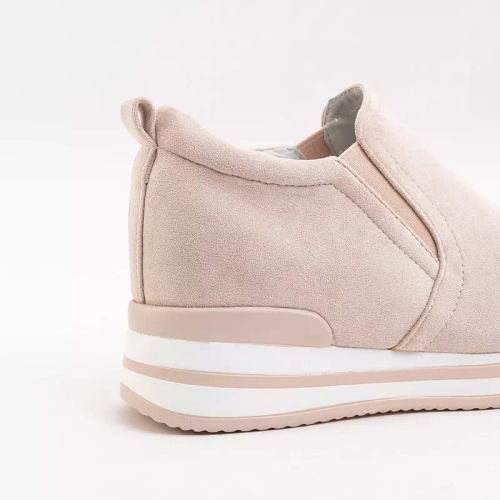 OUTLET Спортивні бежеві туфлі на танкетці Afita - Туфлі