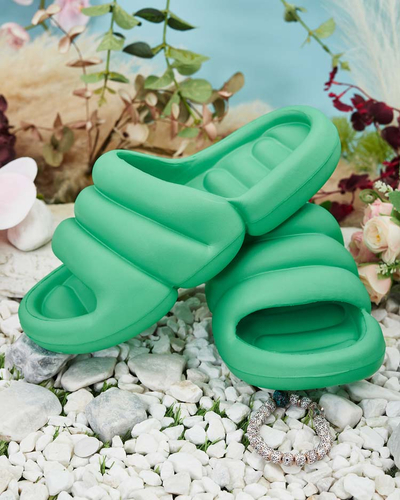 Royalfashion Damen Gammad Gummi-Flip-Flops