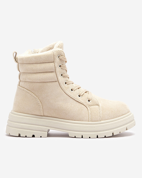 Черевики жіночі утеплені бежеві Tivica - Взуття