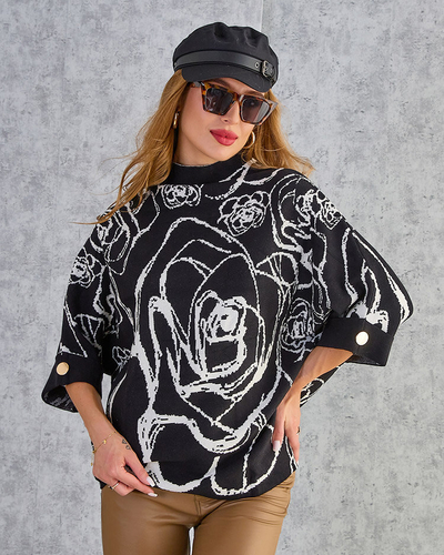 Royalfashion Women's Thin Print Sweater