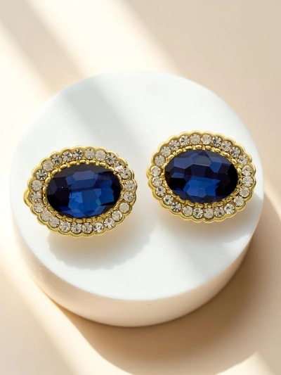 Royalfashion Damen-Clip-Ohrringe mit Kristall und Zirkonia
