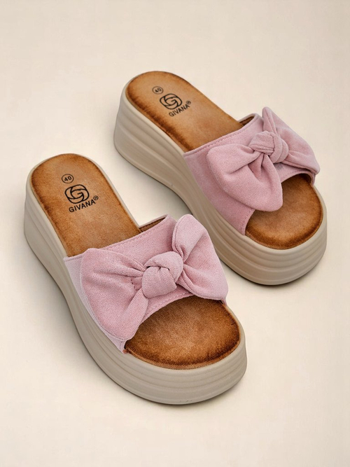 Royalfashion Жіночі шльопанці на платформі Givan