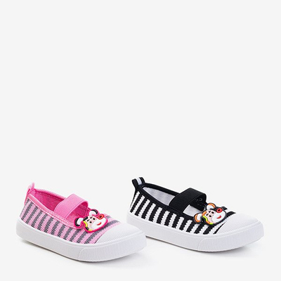Olli Kids Schwarz gestreifte Turnschuhe - Schuhe